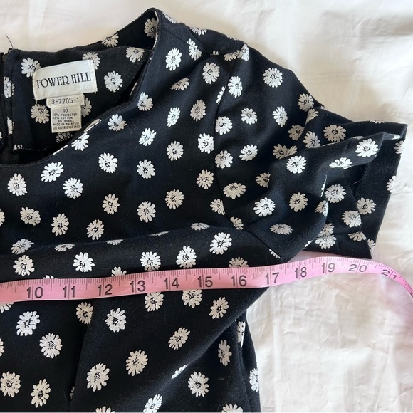 TOWER HILL VINTAGE 90s Y2K Daisy Floral Romper Size 10 / M - Picture 11 of 14